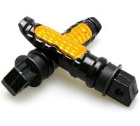 Motorcycle foot pegs For touring For Sportsterfor Rear For Footrest Pedal for moto Repose Pied 8MM Universal(Yellow)