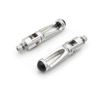 Motorcycle Foot Pegs For Universal Motorcycle Folding Footrests Footpegs Foot Rests Pegs Aluminum CNC Rear Pedals Pedals Footpegs(SILVER)
