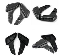 Motorcycle Foot Pegs For Vespa Sprint Primavera 50 125 150 Motorcycle Rear Passenger Foot Step Plastic Pad Pedals(Carbon)