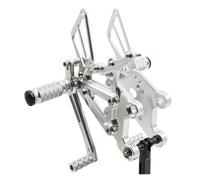 Motorcycle foot pegs For YZF R125 YZF-R125 MT125 2008 2009 2010 2011 2012 2013 2014 2015-2018 Motorcycle Rearset Rear Set Footpeg Footrest Peg(Silver)