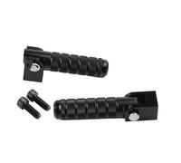 Motorcycle Foot Pegs M12" 2/5IN Thread CNC Universal Pedals Folded Footrest Footpeg For Motorcycles Bicycles Electric Vehicles Mopeds Karts Motorcycle pegs(Black)