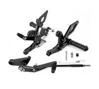Motorcycle Foot Pegs Motorcycle Adjustable Rearsets Foot Peg Rear Steps Footrest Footpeg For CB500F CBR500R CB 500F CBR 500R 2013-2023 Pedals Footpegs(Black)
