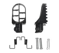 Motorcycle Foot Pegs Motorcycle Foot Peg For XR50R CRF50 CRF70 CRF80 CRF100F Motorcycle Foot Pegs Rests Pegs Motorbike Dirt Pit Bike(Black 1 pair)