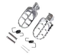 Motorcycle Foot Pegs Motorcycle Foot Peg For XR50R CRF50 CRF70 CRF80 CRF100F Motorcycle Foot Pegs Rests Pegs Motorbike Dirt Pit Bike(Silver 1 pair)