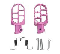 Motorcycle Foot Pegs Motorcycle Foot Peg For XR50R CRF50 CRF70 CRF80 CRF100F Motorcycle Foot Pegs Rests Pegs Motorbike Dirt Pit Bike(Pink 1 pair)