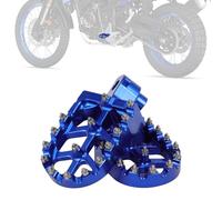 Motorcycle Foot Pegs Motorcycle Footpegs Foot Rests For Yamaha Tenere700/XTZ 700 2019-2024,Tenere 700 Rally Edition 2020-2024,Lengthened Enlarged Footpeg 6061 Aluminum CNC Machined Blue