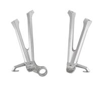 Motorcycle foot pegs Motorcycle Rear Footrest Footrest Bracket For Suzuki GSXR GSX-R 600 750 2011-2022 Stable Support Ensures Stability Of Both Feet(Silver)