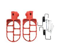 Motorcycle Foot Pegs Pedal Compatible With PW50 PW80 TW200 PW50 PW80 TW200 XR50R CRF50 CRF70 CRF80 CRF100F Footrests Replacement Parts(Red)
