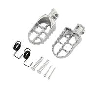 Motorcycle Foot Pegs Rests Footrests Compatible With PW50 PW80 TW200 PW 50 80 TW 200 XR50R CRF50 CRF70 CRF80 Dirt Bike(Silver)