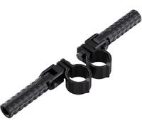 Motorcycle foot pegs Rests Pedals 1 Pair Motorcycle Bumper Retrofit Footrest(Black 1 pair)