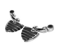 Motorcycle Foot Pegs Rubber Grip Adjustable Angles Aluminum Footrest Pedal Motorcycle Footrest Pegs