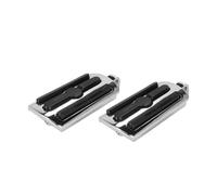 Motorcycle Foot Pegs Universal 21mm Double Rubber Motorcycle Highway Crash Bar Clamp Footpeg Footrest Engine Guard Foot Peg For Har&ley