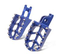 Motorcycle Foot Rests For KX250 KX250F KX450 KX450F KX450X KX250X KLX450R Blue Aluminum Motorcycle FootRest Footpegs Foot Pegs Pedals