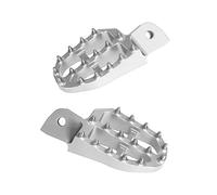 Motorcycle Foot Rests For MONKEY 125 2018-2025 For GROM MSX 125 2014-2025 Off-Road Motorcycle Non-slip Front Footrest Pedal Foot Rests Pegs(SILVER)