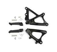 Motorcycle Foot Rests For Y&amaha YZF R1 YZFR1 2009 2010 2011 2012 2013 2014 Motoecycle Front Rider Footrest Foot Pegs Bracket Set(Black)
