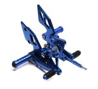 Motorcycle Foot Rests For Y&amaha YZF R3 R25 2014-2020 Riding Driver Motorcycle Footrests Front Move Back Raise Pedals(BLUE)