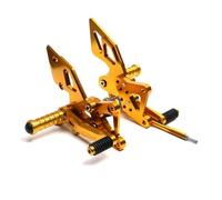 Motorcycle Foot Rests For Y&amaha YZF R3 R25 2014-2020 Riding Driver Motorcycle Footrests Front Move Back Raise Pedals(GOLD)