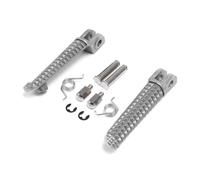 Motorcycle Foot Rests For Y&amaha YZF R6 2003-2020 R6S 2003-2009 YZF R1 1998-2023 R1S R1M 2015-2022 Motorcycle Front Footrests Foot Pegs Footrest(SILVER)