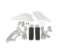 Motorcycle Foot Rests For ZZR1400 ZZR 1400 ZX14R 2006-2018 2016 Motorcycle Front Footpegs Footrest Bracket Kit(SILVER)
