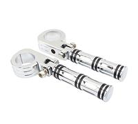 Motorcycle Foot Rests Motorcycle Pegs Aluminum 38mm Highway Engine Guard Bar Mount Clamps Bracket Foot Pegs Footrest Universal For Harley Etc. Foot Pegs Footboard (Color : 3)