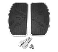 Motorcycle Foot Rests Universal Black Motorcycle Adjustable Rear Passenger Front Footrest Rider Driver Foot Rest Pegs Floorboards(Rear)