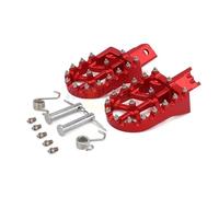 Motorcycle Foot Rests Universal CNC Motorcycle Footpeg Footrest Foot Peg Pedal Dirt Pit Bike Motocross(Red)