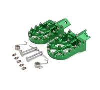 Motorcycle Foot Rests Universal CNC Motorcycle Footpeg Footrest Foot Peg Pedal Dirt Pit Bike Motocross(Green)