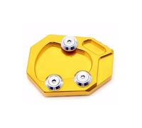 Motorcycle Foot Side Stand Enlarger Extension Kickstand Plate Pad For Ya&ma&ha Yzf R1 YZF-R1 YZFR1 2009 2010 2011 2012 2013 2014(Gold-3)