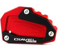 Motorcycle Foot Side Stand For Du&cati For D&iavel 1260s For D&iavel1260s For D&iavel 2019 2020 2021 2023 2022 Motorcycle Cnc Aluminum Foot Side Stand Extension Pad Support Plate