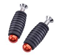 Motorcycle Footpeg 6mm CNC Motorcycle Footrest Gear Shift Lever Foot Peg Pedal Moto With M6 Thread Shift Brake Lever Footrest Foot Peg(Orange)