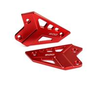 Motorcycle FootPeg Footrest Rear Set Heel Plates Guard Protector For KAWASAKI Z900 Z 900 2017-2023 2018 2019 2020(Rosso)