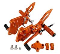 Motorcycle Footpeg For Duke 125 200 250 2018-2023 Rearsets Pedals Rests Motorbike Pedal Motorcycle Foot Control Shift Rod Footrests Rearset Foot Peg(Orange)