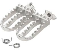 Motorcycle Footpeg For TENERE 700 For World For Raid For RALLY For XTZ700 Motorcycle Rider Foot Pedal Pedals Rests Front Footrest Peg Foot Peg(Silver)