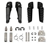Motorcycle Footpeg Front and Rear Footrest Foot Pegs Fits for Kawasaki ZX6R 2003-2011, Z750 Z1000 2007-2012, ZX14 2006-2013, ZZR1200 2000-2006, ZX-10R 2004-2012, ZX-9R 1998-2003 (black)