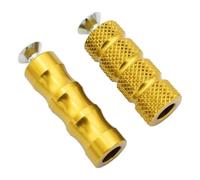 Motorcycle Footpeg Motorcycle CNC 6mm Hole Racing Gear Shift Brake Lever Footrests Footpeg Rearsets Universals Footrest Foot Peg(Gold)