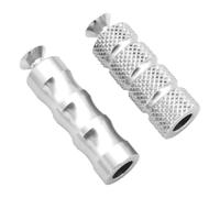 Motorcycle Footpeg Motorcycle CNC 6mm Hole Racing Gear Shift Brake Lever Footrests Footpeg Rearsets Universals Footrest Foot Peg(Silver)