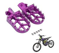 Motorcycle Footpegs, Dirt Bike CNC Foot Pegs Foot Pedals Rests for Surron/Light Bee/Sur Ron S/Sur Ron X/X160/X260 CRF150F CRF230F 2003-2017 - Purple