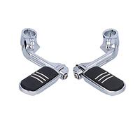 Motorcycle Footpegs Engine Guard Footrest 360 Degrees Adjustable Clamp Replacement for Electroplating