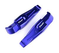 Motorcycle Footpegs Fit Use For YAMAHA TMAX 530 2012-2019 500 2001-2011 Tmax Tech Max 560 Rear Passenger Foot Peg Footrests Footpeg Pedal(Blue)