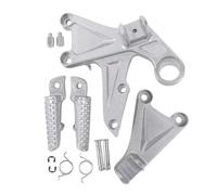 motorcycle footpegs For CBR1000RR 2008 2009 2010 2011 2012 2013 2014 2015 2016 Motorcycle Modified Parts Front Footrest Foot Pegs Bracket Set Upgrade Accessories(Silver)