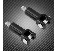 Motorcycle FootPegs Support Mount 2.25" Rear Passenger Footrest Kit For Harley Softail Slim Breakout Fatboy FLSTF Heritage 2000-2006