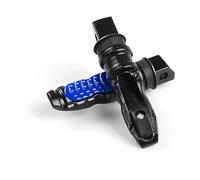 Motorcycle Footpegs Universal Pedals Rests 2Pcs Motorcycle Rear Passenger Foot Pegs General Aluminum Alloy Footrest Foot Peg(Blue)