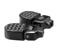 Motorcycle Footrest 1 Pair Mini Bicycle Rear Pedals Aluminium Alloy Folding Foot Rest Bike Pegs Non-Slip Pedal Quick Release Foot Pedals