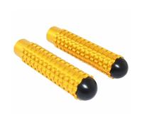 Motorcycle Footrest 106mm Length Universal M8 Fixing Footpegs Foot Rests Peg Pedals Racing Rearset Rear Sets Wide Footpegs(Gold)