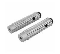 Motorcycle Footrest 106mm Length Universal M8 Fixing Footpegs Foot Rests Peg Pedals Racing Rearset Rear Sets Wide Footpegs(Silver)