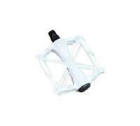 Motorcycle Footrest 2PCS Bicycle Pedal Anti-slip Fiber Widened Aluminum Alloy Fiber Ultralight Seal DU Bearing BMX MTB Cycling Bicycle Pedals Foot Pegs(White-1pair)