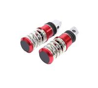 Motorcycle FootRest 8MM Hole Motorcycle Rear Passenger Foot Pegs Pedals Aluminum Rear Spring Footrest Pegs Pedal 113x31mm Moto Accessories