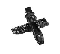 Motorcycle Footrest Aluminum Motorcycle Rear Passenger Foot Pegs Pedals Footrest Scooter Foot-Peg Motorbike Pedal Modification 2pcs /set Foot Pegs(Black)