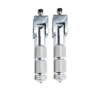 Motorcycle Footrest E-bike Motorcycle Front Rear Footrests Foot Pegs Rest Pedal Motocross For Electric Vehicles Mopeds Accessories 2 Pack Foot Pegs(Silver)
