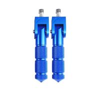 Motorcycle Footrest E-bike Motorcycle Front Rear Footrests Foot Pegs Rest Pedal Motocross For Electric Vehicles Mopeds Accessories 2 Pack Foot Pedals(Blue)